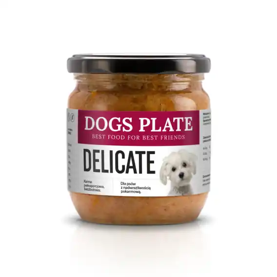 Nowość Dogs Plate - Gotowana karma z królika dla psa - 360g